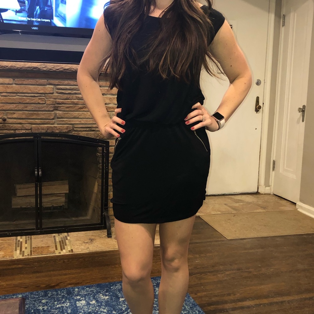 Black Dress with Zipper details